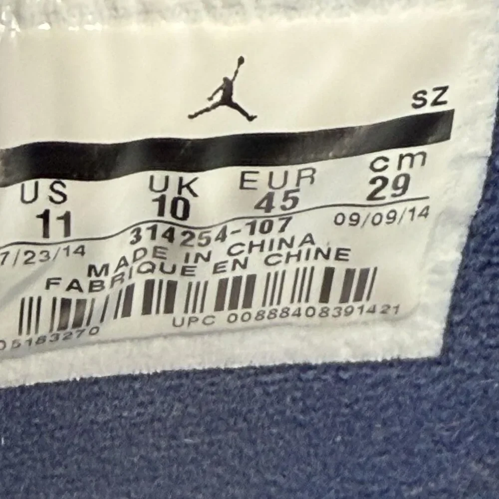 Jordan Air Jordan 4 Shoes Mens Size 11 White Mid Top Sneakers 314254-107